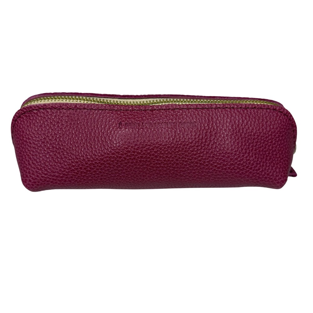 NWT Portland Leather Goods Sidekick Pouch Wild Rose Pink Leather PLG